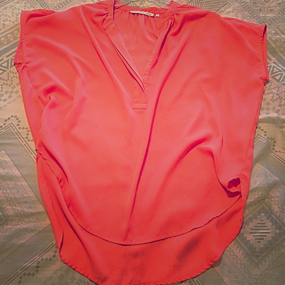 Pink Short Sleeved Blouse